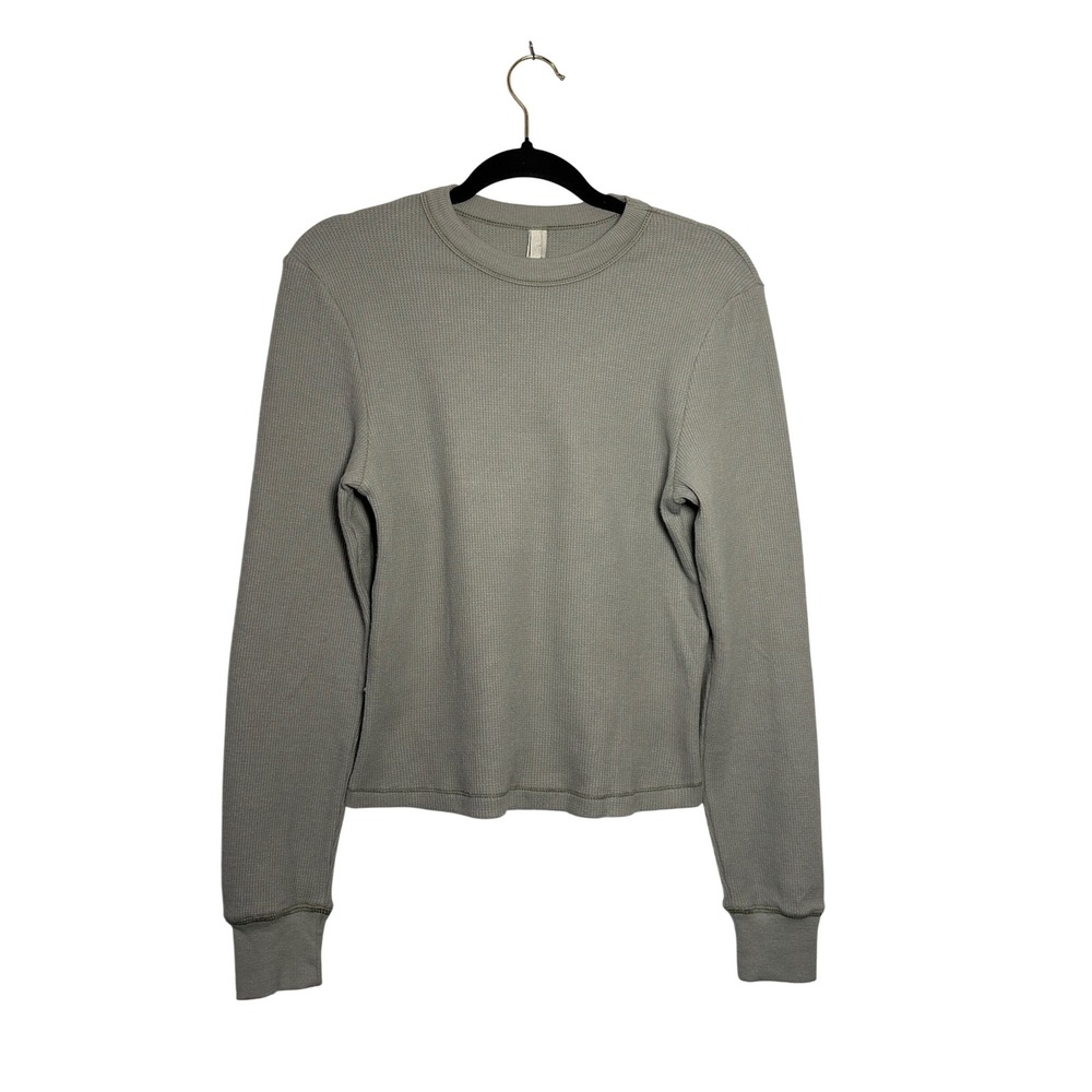 SKIMS Long Sleeve Thermal Top in Sage Gray